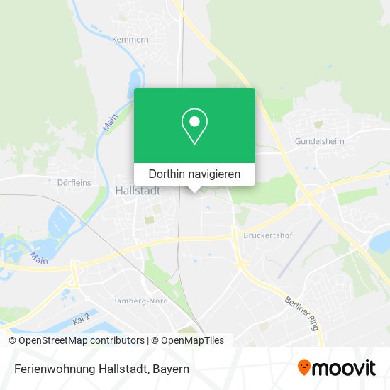 Ferienwohnung Hallstadt Karte