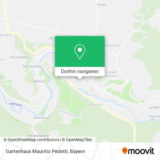 Gartenhaus Mauritio Pedetti Karte
