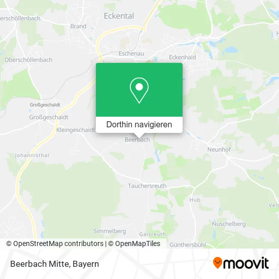 Beerbach Mitte Karte