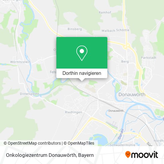 Onkologiezentrum Donauwörth Karte