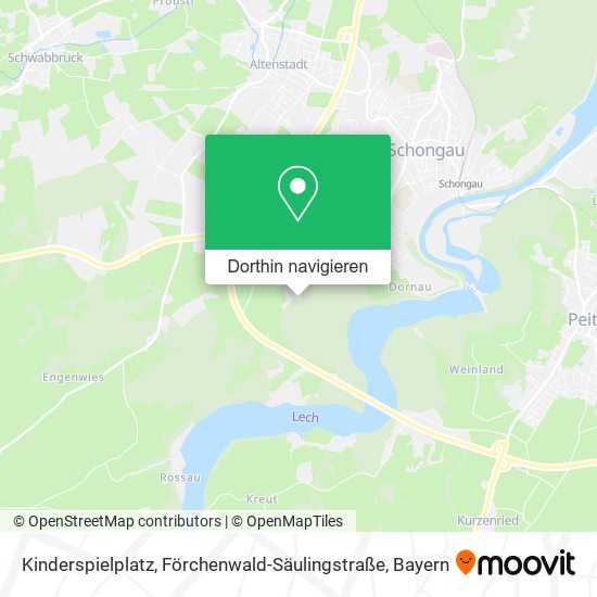 Kinderspielplatz, Förchenwald-Säulingstraße Karte