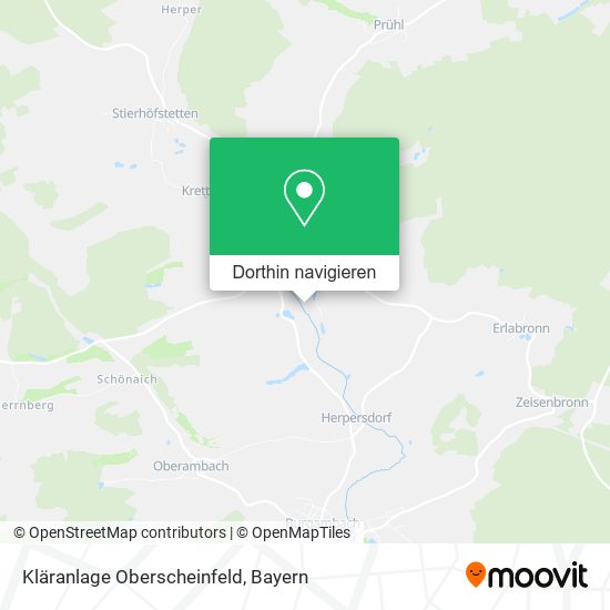 Kläranlage Oberscheinfeld Karte