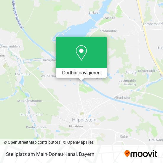 Stellplatz am Main-Donau-Kanal Karte
