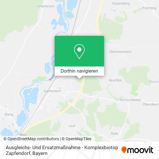 Ausgleichs- Und Ersatzmaßnahme - Komplexbiotop Zapfendorf Karte