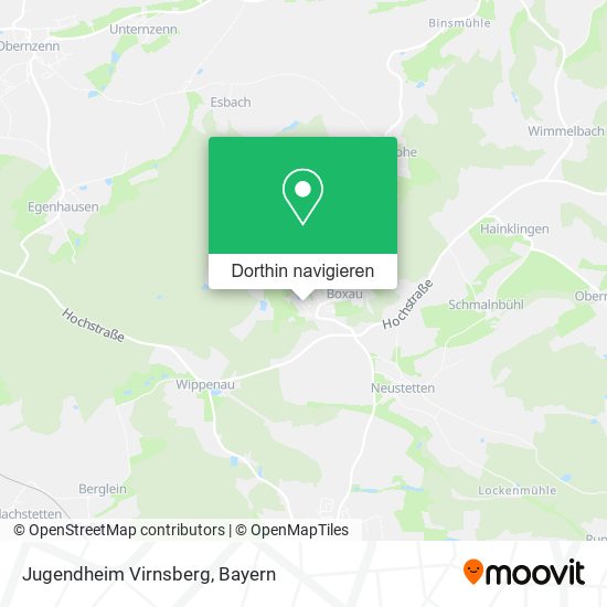 Jugendheim Virnsberg Karte