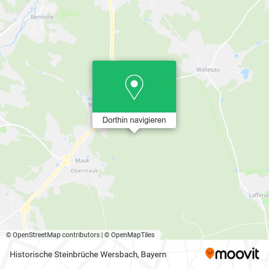 Historische Steinbrüche Wersbach Karte