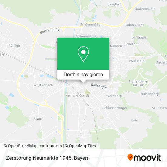 Zerstörung Neumarkts 1945 Karte