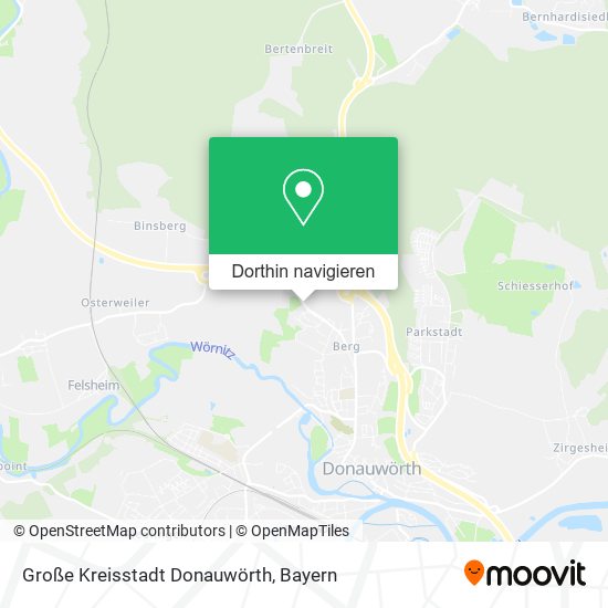 Große Kreisstadt Donauwörth Karte