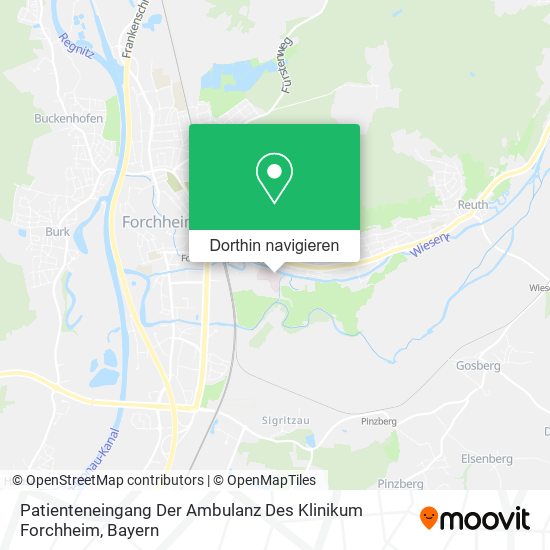 Patienteneingang Der Ambulanz Des Klinikum Forchheim Karte