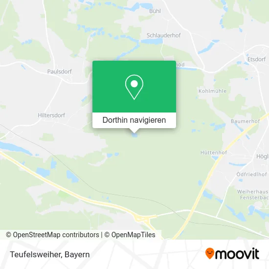 Teufelsweiher Karte