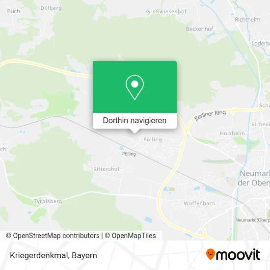 Kriegerdenkmal Karte