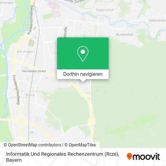 Informatik Und Regionales Rechenzentrum (Rrze) Karte