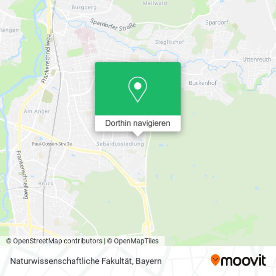 Naturwissenschaftliche Fakultät Karte