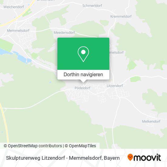 Skulpturenweg Litzendorf - Memmelsdorf Karte