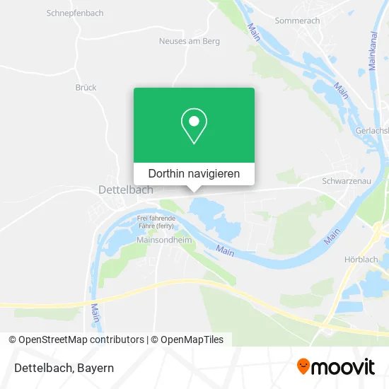 Dettelbach Karte