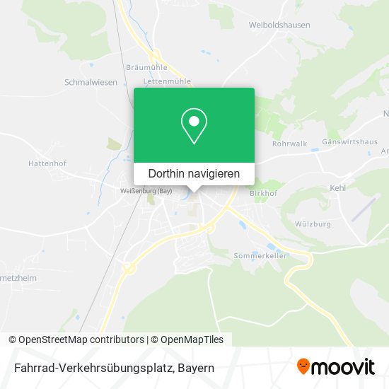 Fahrrad-Verkehrsübungsplatz Karte