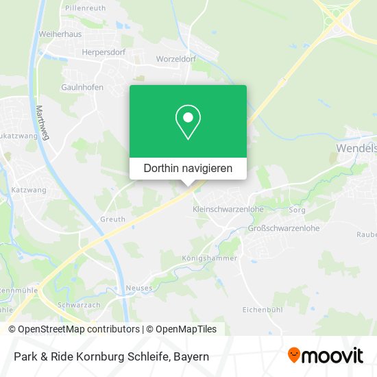 Park & Ride Kornburg Schleife Karte