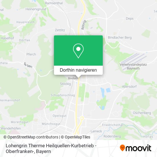 Lohengrin Therme Heilquellen-Kurbetrieb - Oberfranken- Karte
