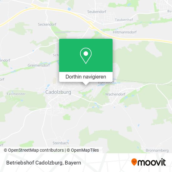 Betriebshof Cadolzburg Karte