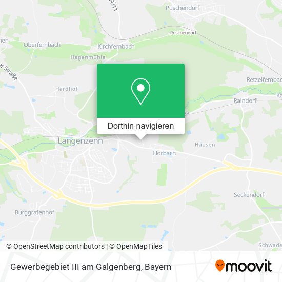 Gewerbegebiet III am Galgenberg Karte