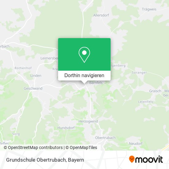 Grundschule Obertrubach Karte