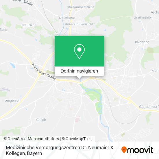 Medizinische Versorgungszentren Dr. Neumaier & Kollegen Karte
