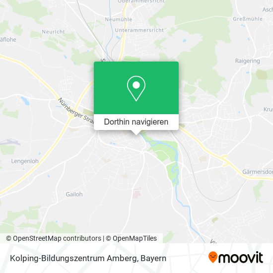 Kolping-Bildungszentrum Amberg Karte