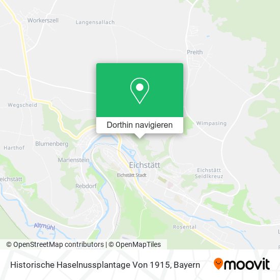 Historische Haselnussplantage Von 1915 Karte