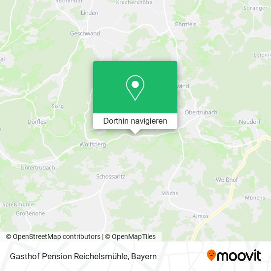 Gasthof Pension Reichelsmühle Karte