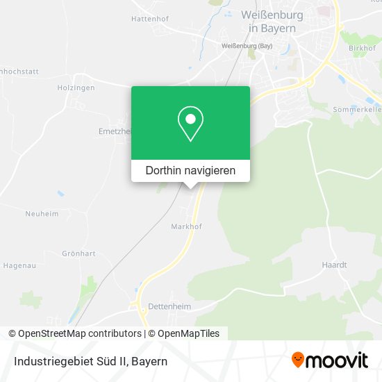 Industriegebiet Süd II Karte