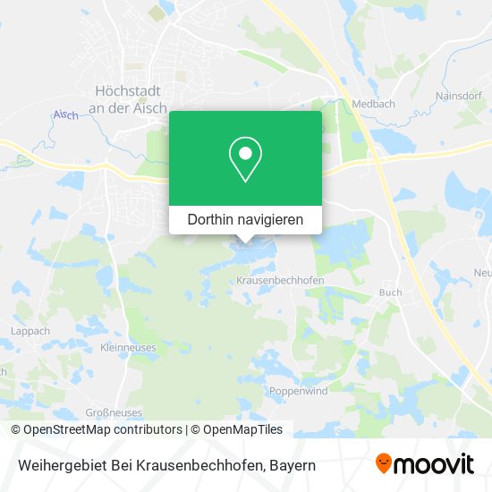 Weihergebiet Bei Krausenbechhofen Karte
