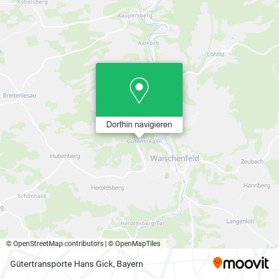 Gütertransporte Hans Gick Karte