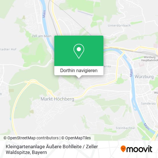 Kleingartenanlage Äußere Bohlleite / Zeller Waldspitze Karte