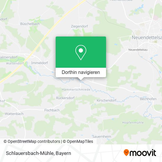 Schlauersbach-Mühle Karte