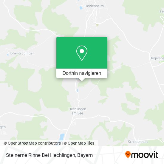 Steinerne Rinne Bei Hechlingen Karte