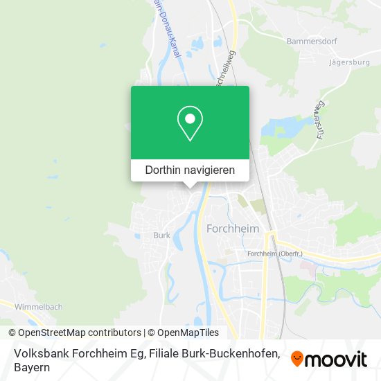 Volksbank Forchheim Eg, Filiale Burk-Buckenhofen Karte