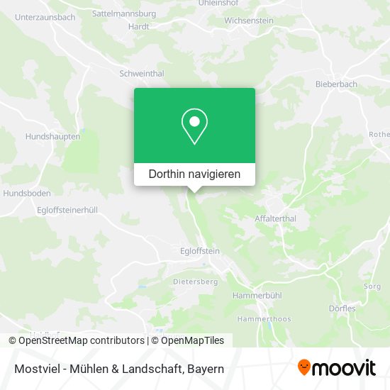 Mostviel - Mühlen & Landschaft Karte