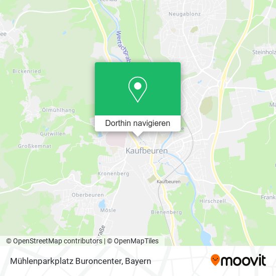 Mühlenparkplatz Buroncenter Karte