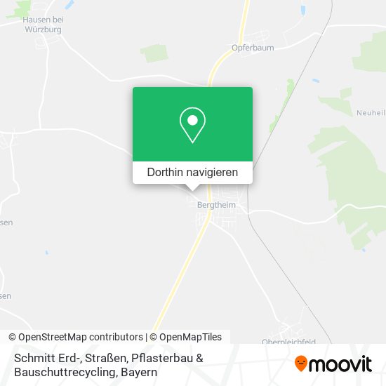 Schmitt Erd-, Straßen, Pflasterbau & Bauschuttrecycling Karte