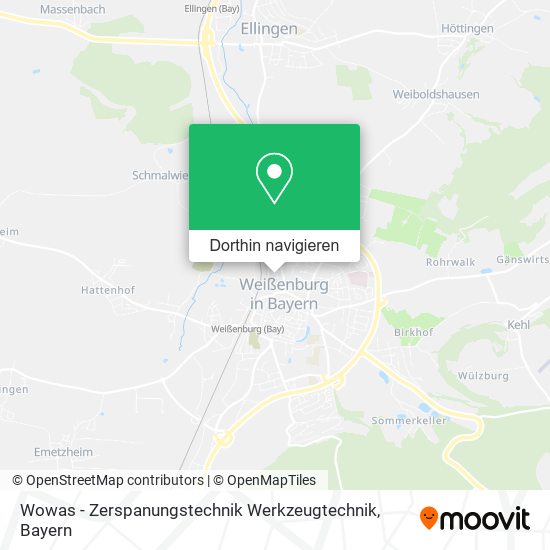 Wowas - Zerspanungstechnik Werkzeugtechnik Karte