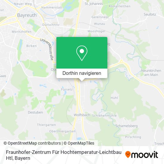 Fraunhofer-Zentrum Für Hochtemperatur-Leichtbau Htl Karte