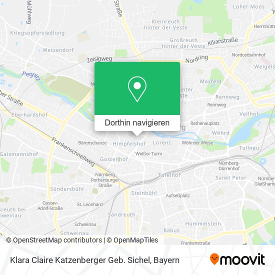 Klara Claire Katzenberger Geb. Sichel Karte