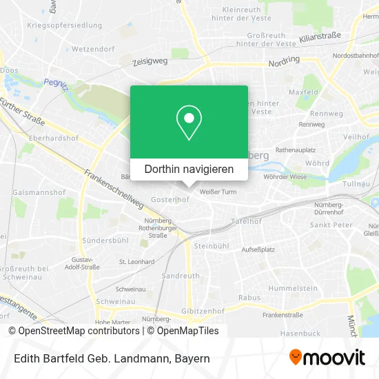 Edith Bartfeld Geb. Landmann Karte