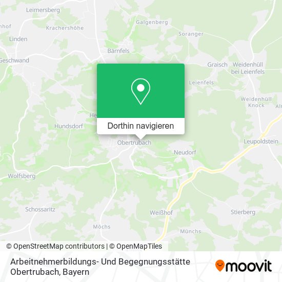 Arbeitnehmerbildungs- Und Begegnungsstätte Obertrubach Karte