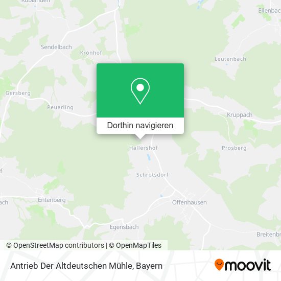 Antrieb Der Altdeutschen Mühle Karte