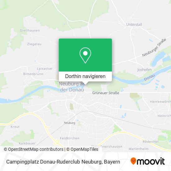 Campingplatz Donau-Ruderclub Neuburg Karte