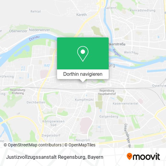 Justizvollzugssanstalt Regensburg Karte