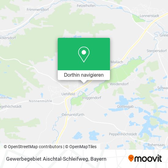 Gewerbegebiet Aischtal-Schleifweg Karte