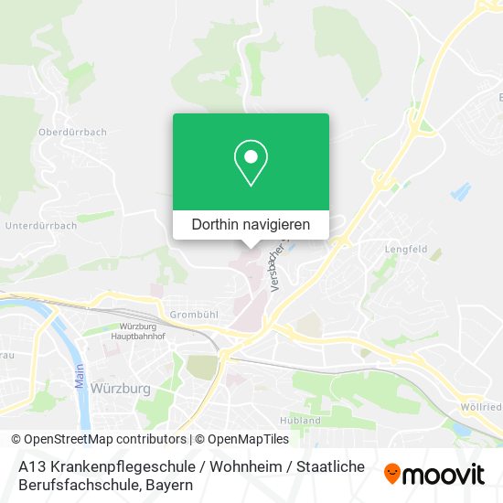 A13 Krankenpflegeschule / Wohnheim / Staatliche Berufsfachschule Karte