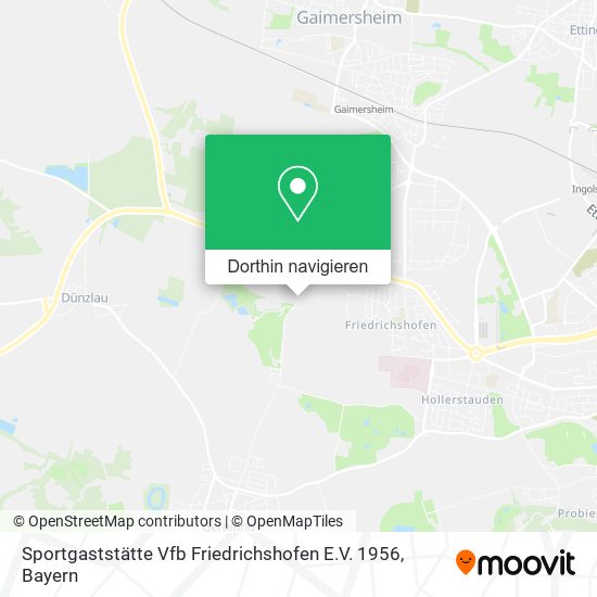Sportgaststätte Vfb Friedrichshofen E.V. 1956 Karte